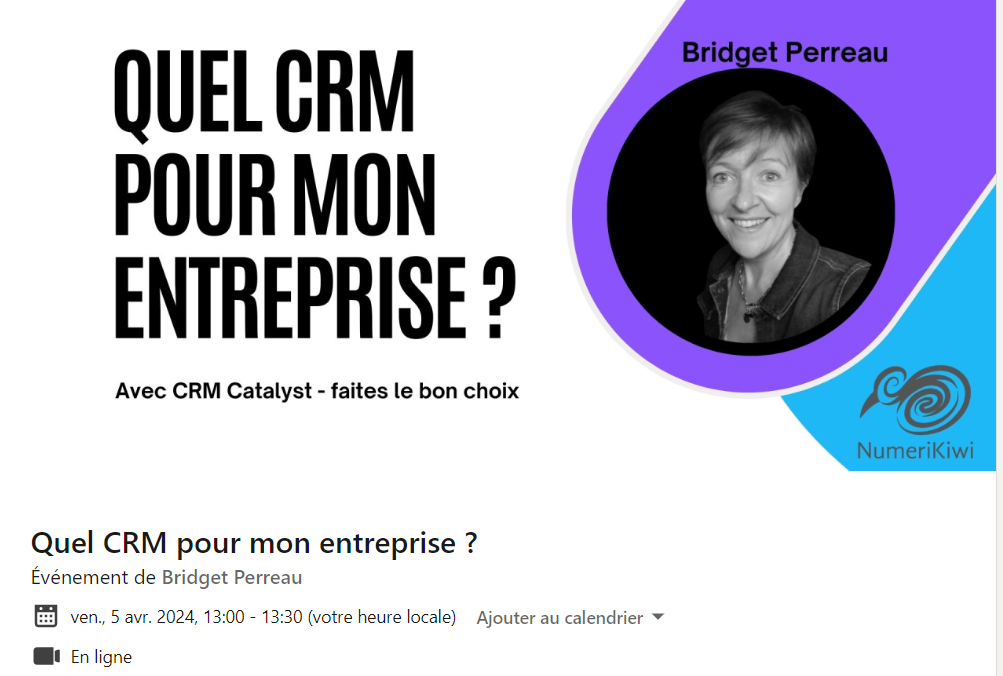 Linkedin event quel crm pour mon entreprise.